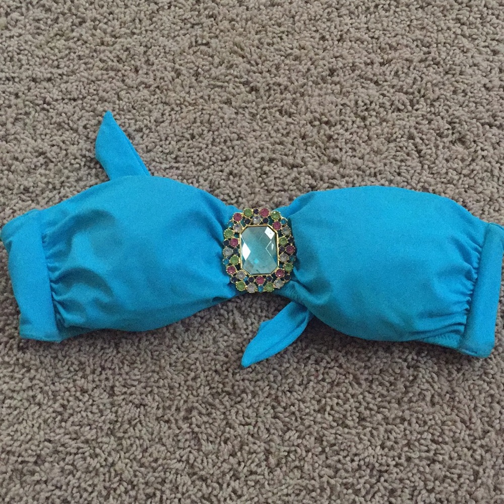VS blue bikini top